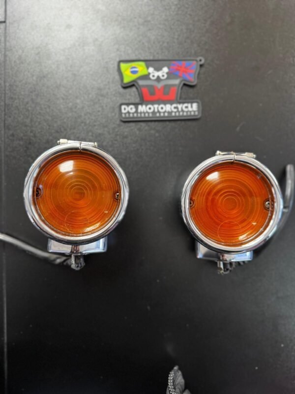 Genuine classic chrome Harley-Davidson turn signals