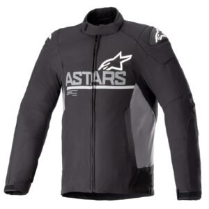 ALPINESTARS SMX WATERPROOF CE MOTORCYCLE BIKE JACKET BLACK DARK GREY