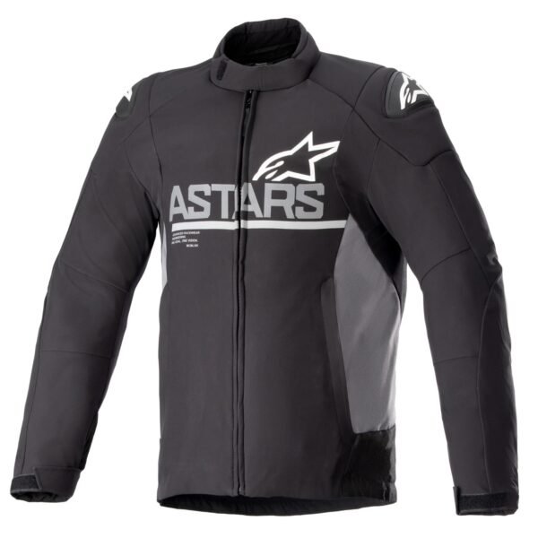 ALPINESTARS SMX WATERPROOF CE MOTORCYCLE BIKE JACKET BLACK DARK GREY