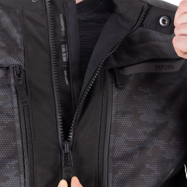Oxford Toronto 1.0 Waterproof Adventure Motorcycle Jacket Black/Camo - Image 6